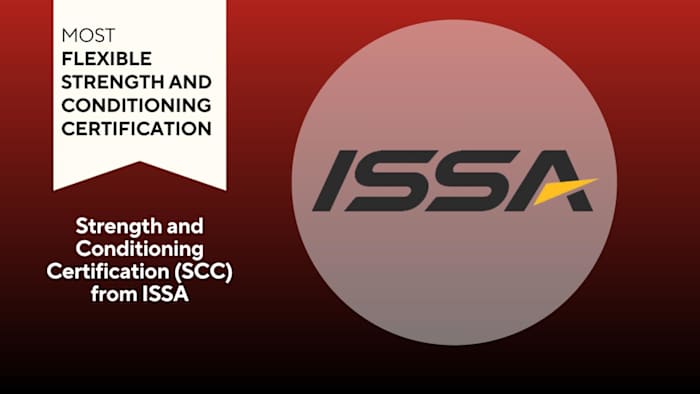 Most Flexible_ SCC from ISSA, ISSA logo on red background